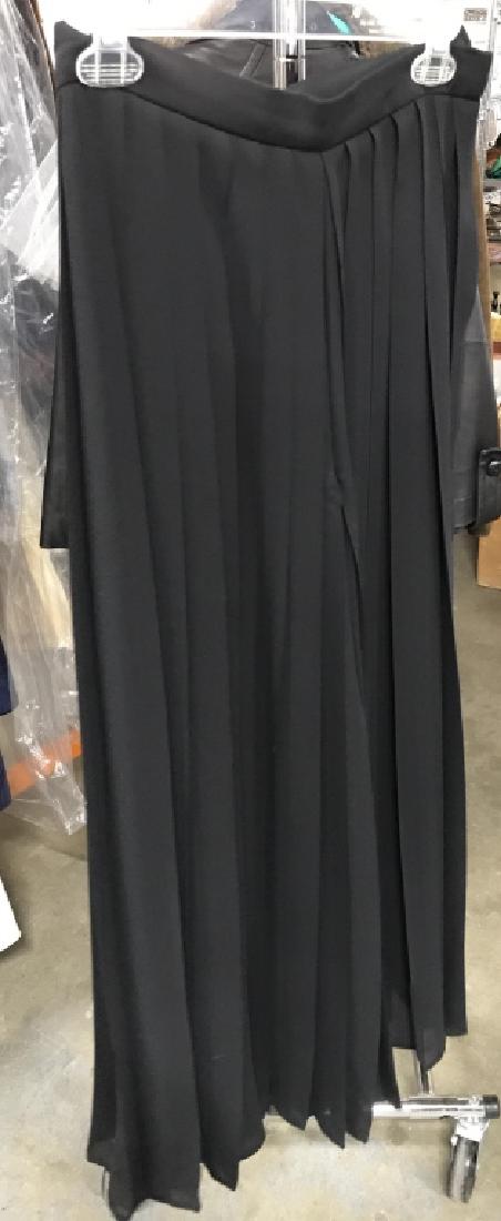Vintage Bill Blass Pleated Silk Skirt: Full length skirt, evening wear, fashion designer luxury brand, skirt marked for size 10
