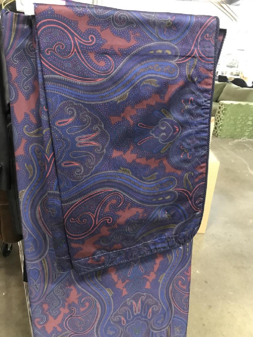Paisley Bed Cover And Throw Pillow Covers: Paisley set, cleaned and pressed, ironed, from dry cleaner,bed set.
