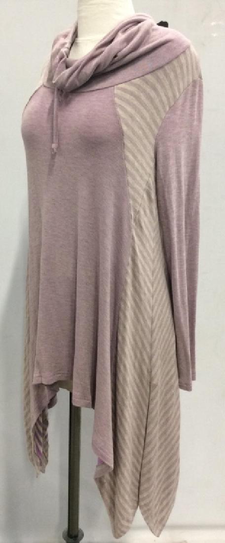 JUNUS COBAN Luxury Designer Sweater Tunic: JUNUS COBAN Luxury designer sweater tunic. Luxury Designer tunic, original label for couture designer JUNUS COBAN. Pinkish lavender in tone. New designer tunic, originally part of Miami Showroom Bouti
