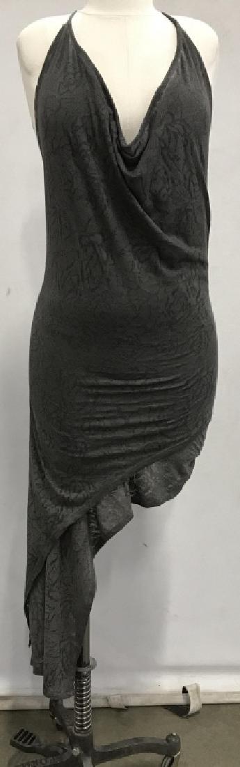 JUNUS COBAN Luxury Designer Halter Dress: JUNUS COBAN JC - 77 Turkish Luxury designer halter dress. Ladies luxury fashion, designer fashion, designer couture fashion, from a Miami Florida boutique closing. Label reads: JC -77 JUNUS COBAN, siz