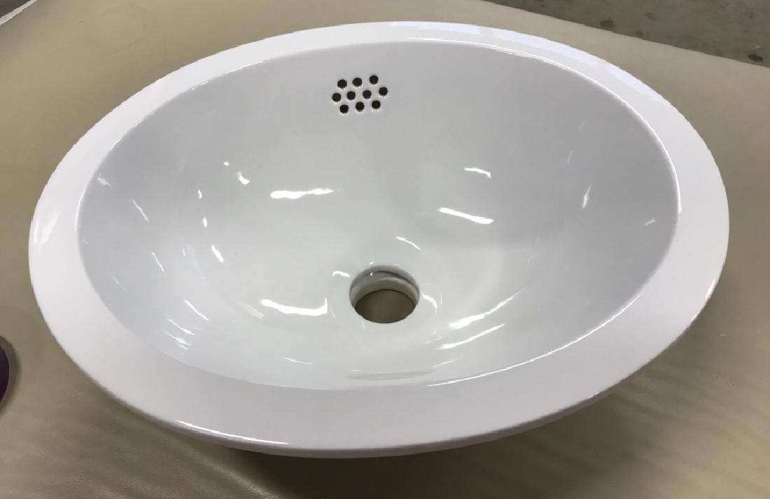 Waterworks Designer Luxury Bathroom Sink: Waterworks Bathroom Sink, in original box, unused, 13 1/2 x 11 in, Waterworks Bathroom Luxury Decor, Luxury Bath Fixtures, Waterworks, Original BOx, Never Used, New Condition 5