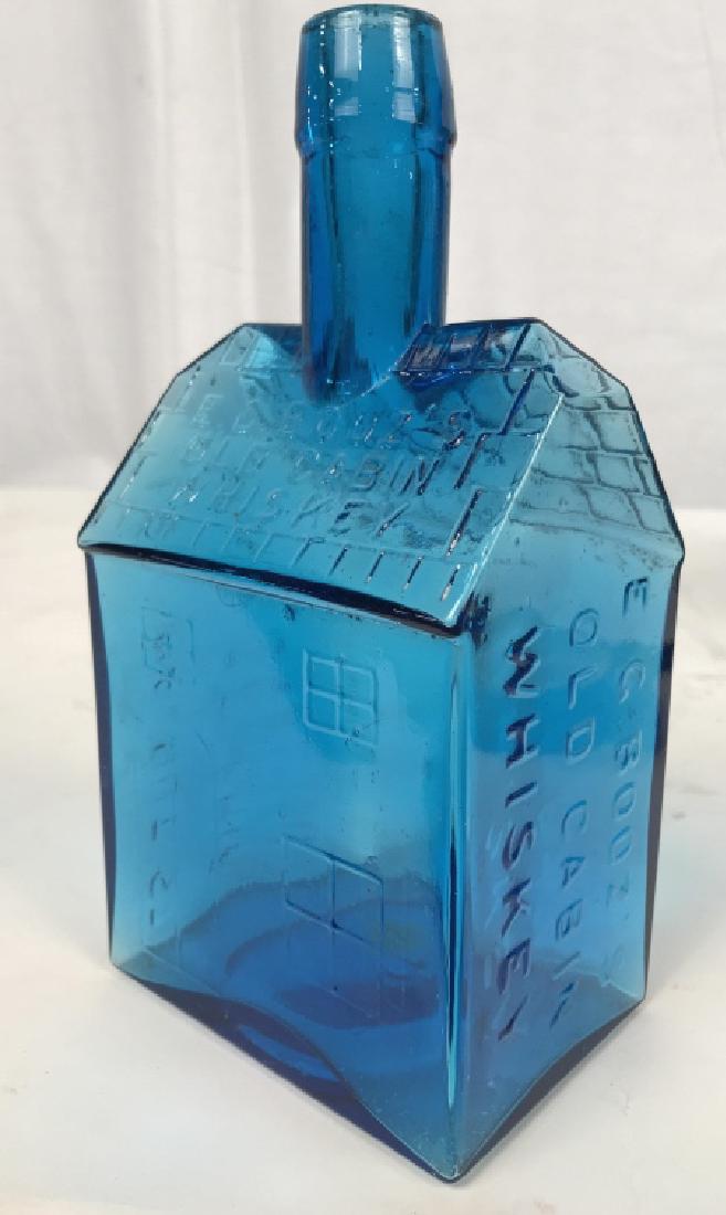 Vintage Turqoise Glass Bottle (1 of 8)