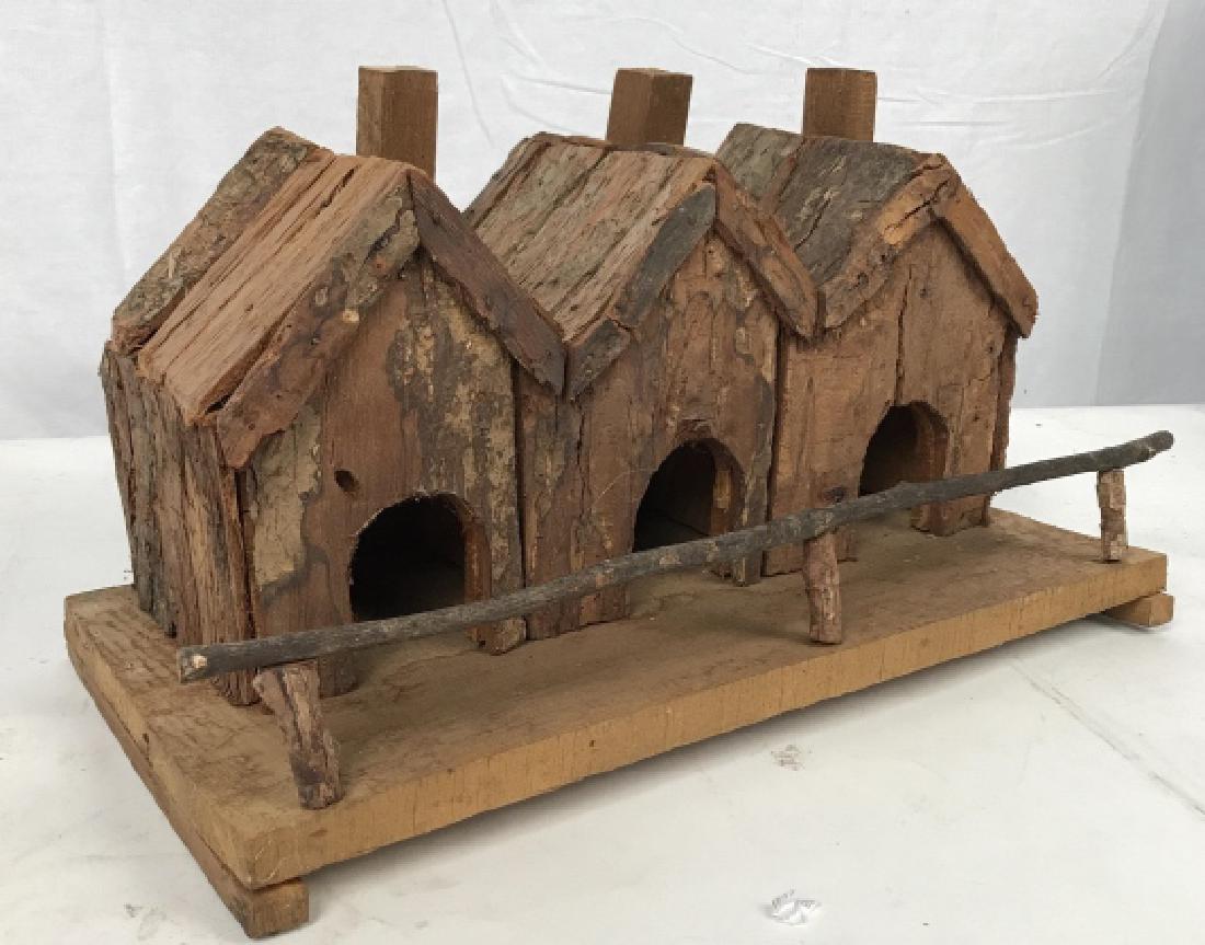 HandCrafted Bird House Wood Motel (1 of 11)