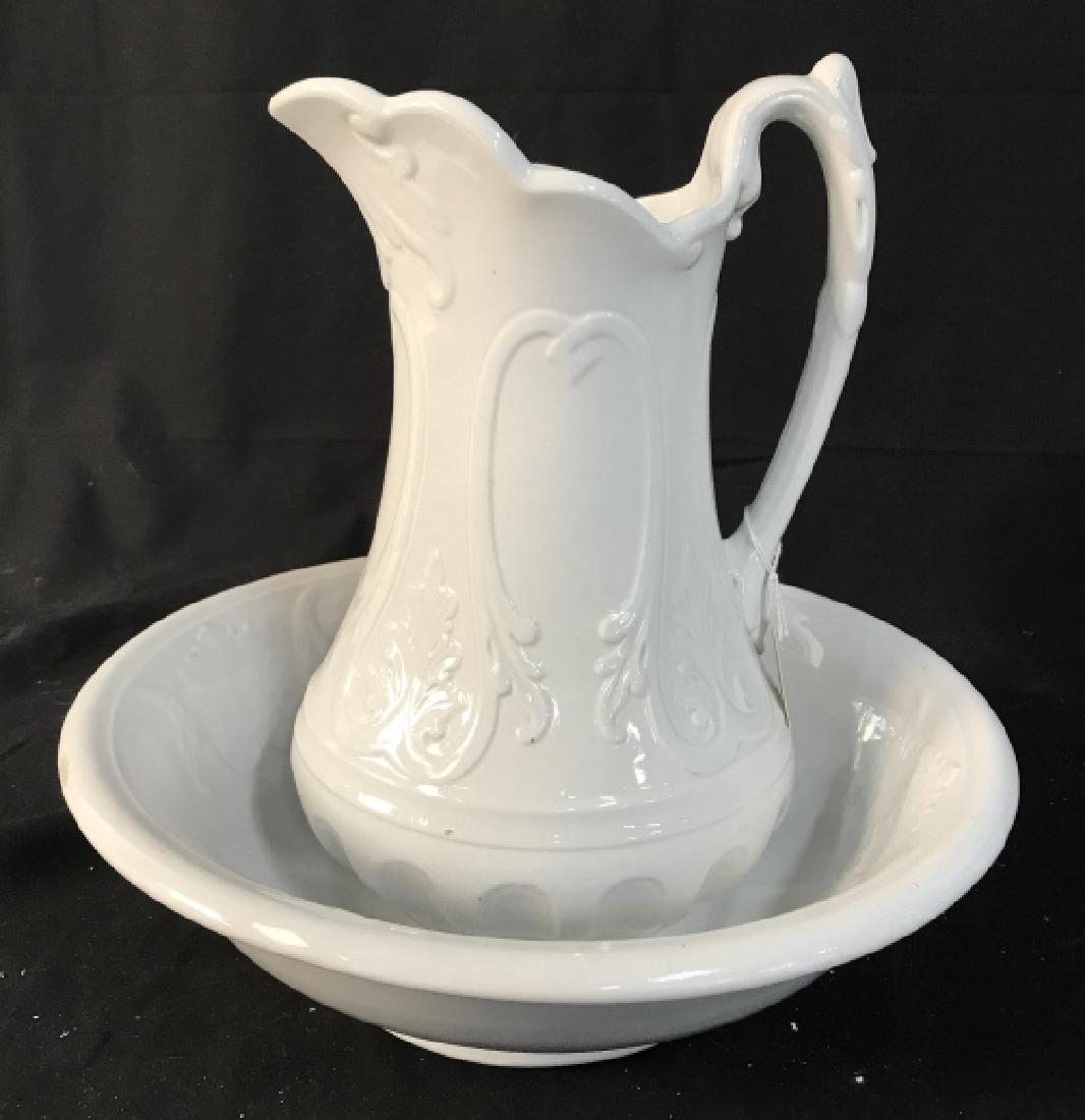 Ironstone Bowl And Pitcher, Circa 1858 (1 of 14)