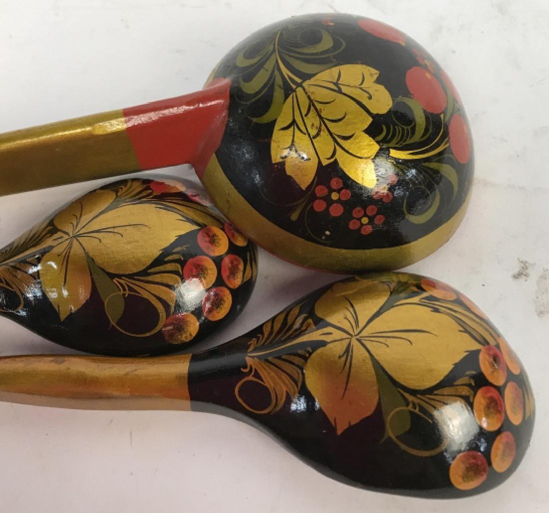 3 Russian Lacquerware Spoons (1 of 7)