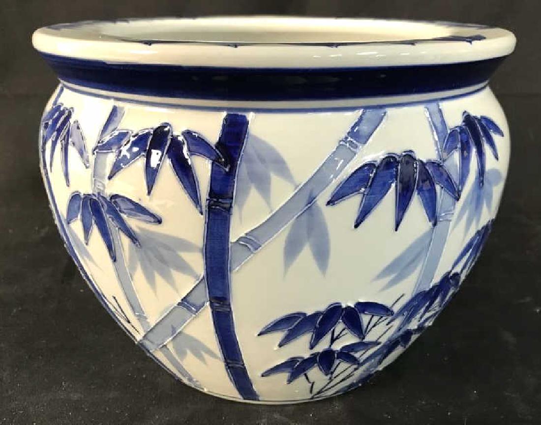 NEW ENDGLAND POTTERY Porcelain Oriental Planter (1 of 8)