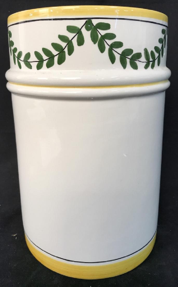 Hand Painted Porcelain Tall Planter (1 of 5)