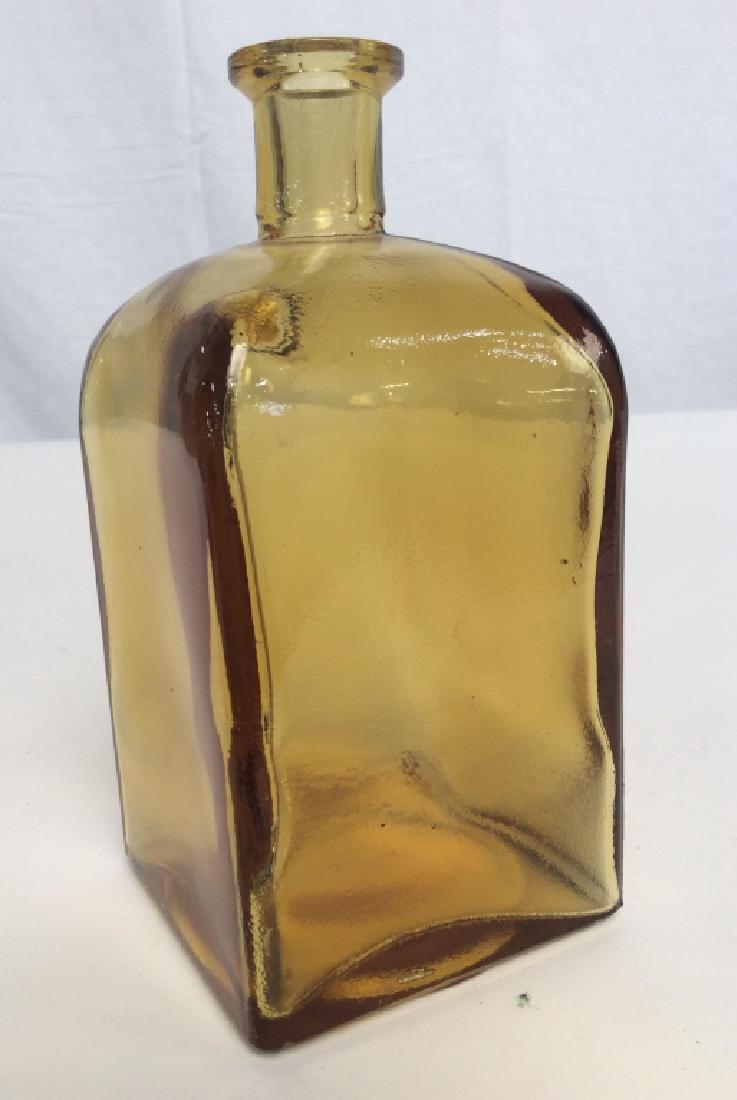 Vintage Collectible Amber Colored Glass Bottle (1 of 8)