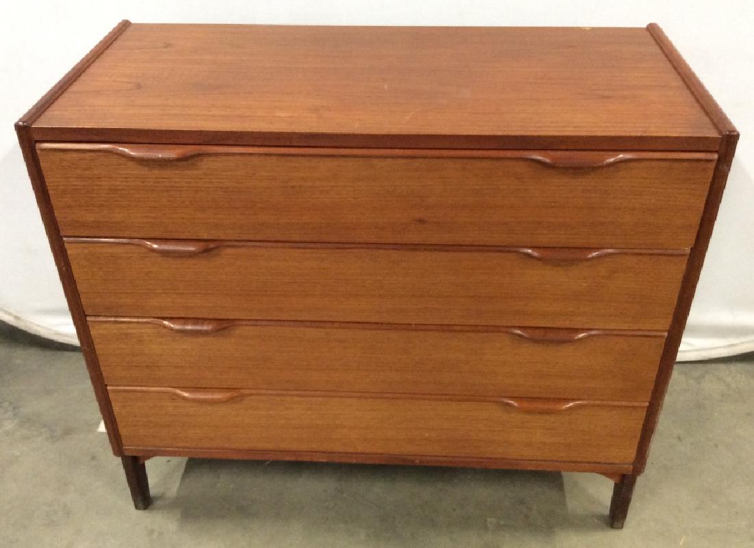 Brown Toned Wooden Dresser with Tapered Legs (1 of 9)