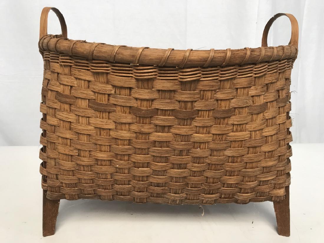 VINTAGE Wicker Basket on Legs