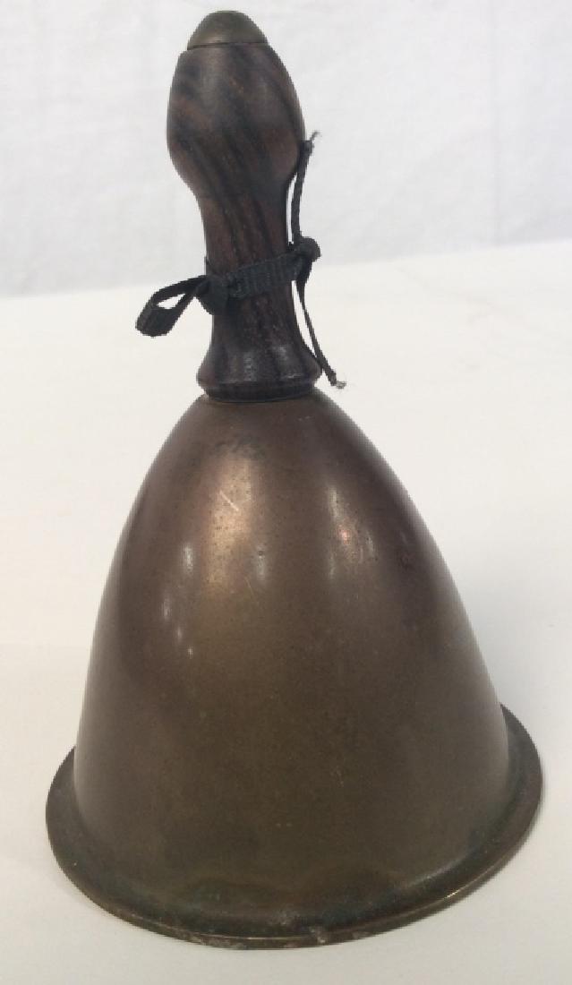 Vintage Brass and Hardwood Wood Bell (1 of 6)