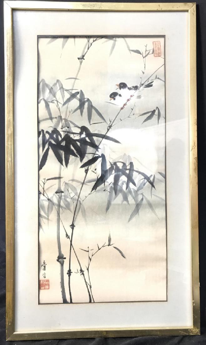 Framed Oriental Style Painting (1 of 8)