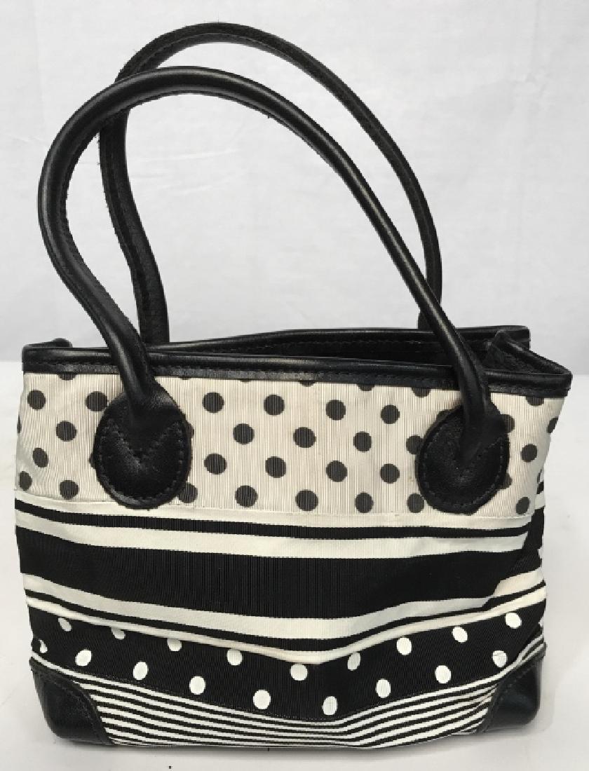 J McLaughlin Ladies Black & White Fabric Handbag (1 of 8)