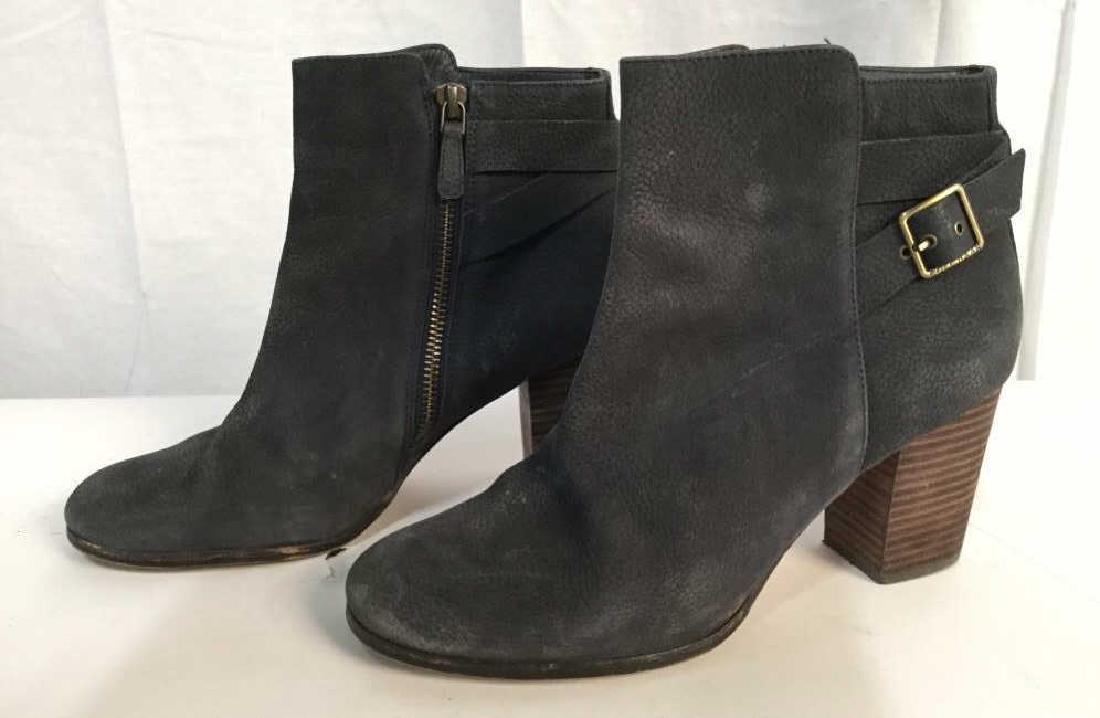 Pair of Cole Haan Blue Grey Heeled Ankle Boots (1 of 12)