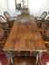 Antique English Oak Folding Top Dining Table - 11