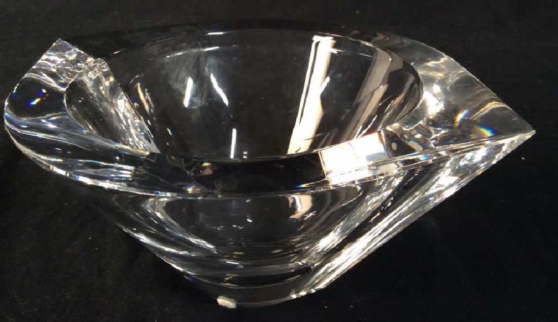 Orrefors Crystal Centerpiece Bowl: Orrefors Crystal Centerpiece Bowl, 4 in x 8 in, good condition, Signed on underside, orrefors, 004774-R, French Crystal, French Decorative Glassware, Decorative Crystal Tableware, Decorative Crystal K