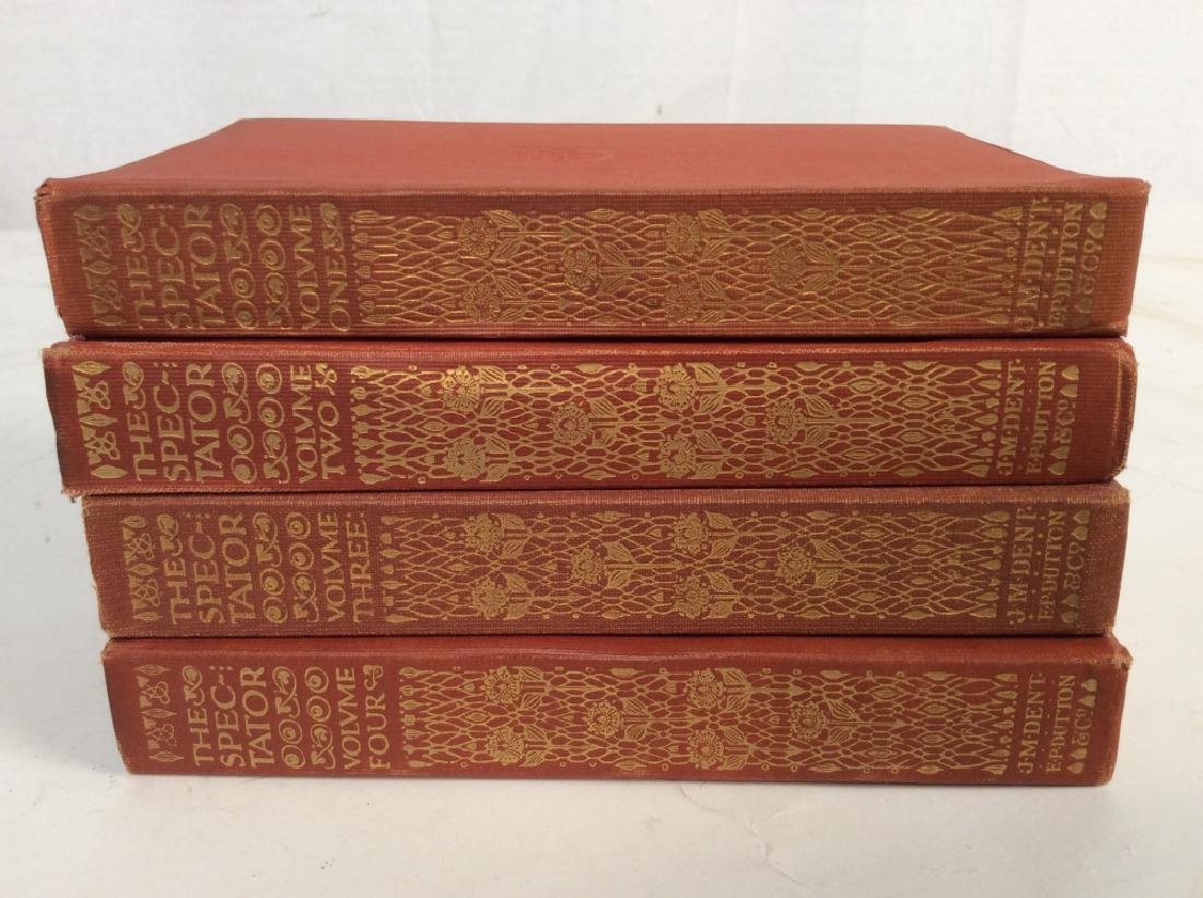 The Spectator, 1911, British Classic Series Books: Collection antique leather bound books, gold embossed, The Spectator, 1911, British Classic Series, 4 Volumes, Mens Guide to How To Every Man’s, Library Edited by Ernest RHYS, includes volumes 1-4, 