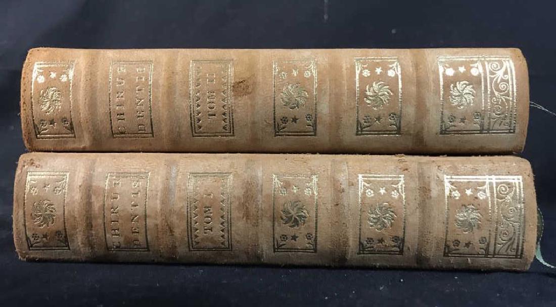C. 1961 Le Chirurgien Dentiste Books Vol. i and ii: C. 1961 facsimile reproduction of volumes 1 and 2 of LE CHIRURGIEN DENTISTE, OU TRAITE DES DENTS, roughly translating to ‘The dental surgeon, or the treatment of teeth, where one’s taught the mean