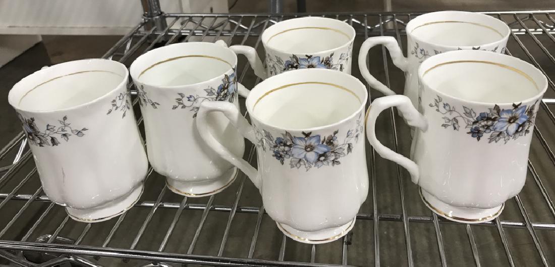 Group of 6 Hitkari Bone China Teacups: Group of 6 Hitkari Bone China Teacups, marked underside Hitkari Potteries, Bone China, made in India, good condition, 4in x 4 in, Decorative Bone China, Tableware, Kitchenware, coffee tea service 5