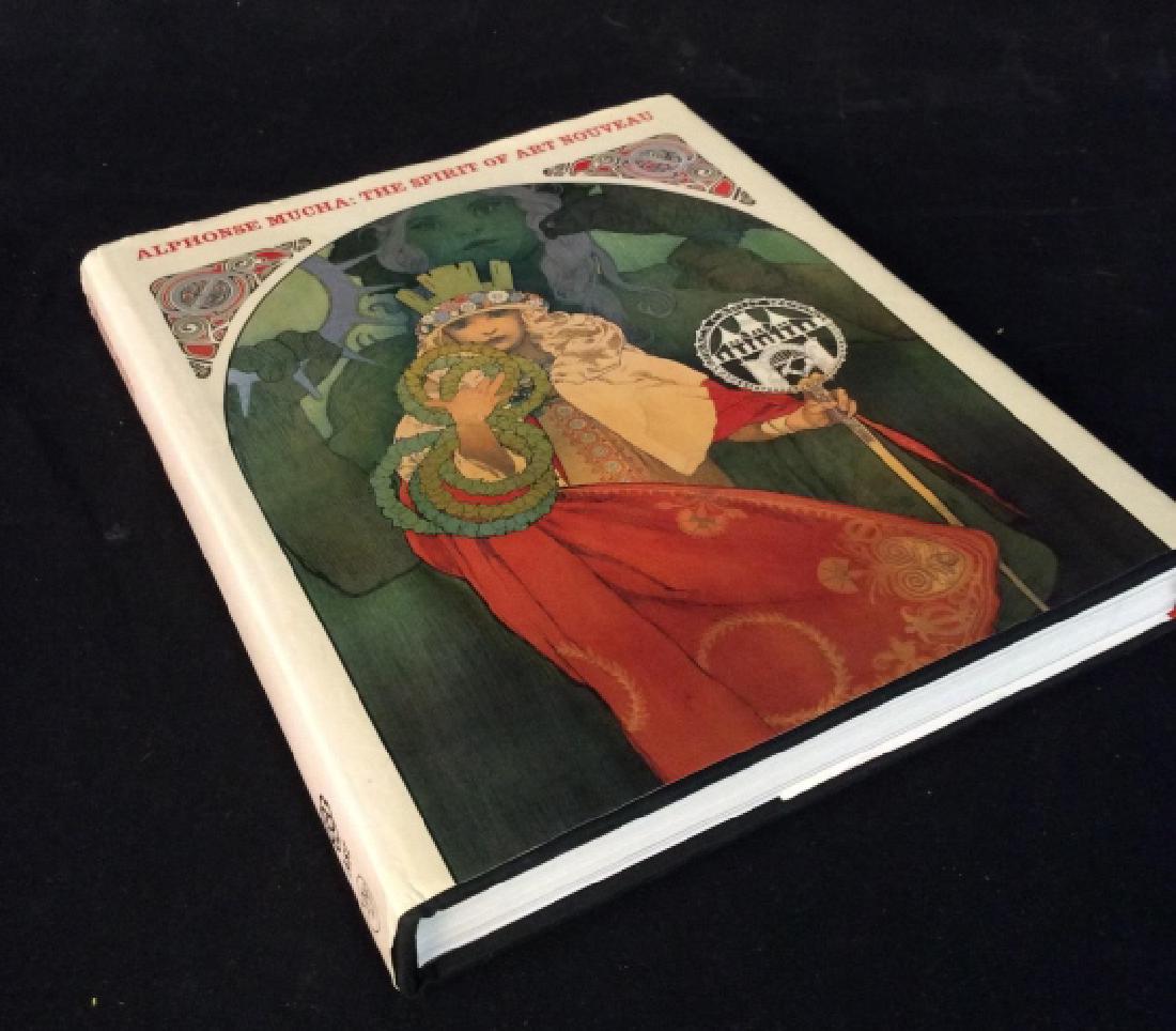Alphonse Mucha Art Nouveau Book: The Spirit Of Art Nouveau Coffee Table Book, published by ASI Yale, 344 pages 248 color plates, 112 black and white illustrations, good condition, cover measures app 12 by 10 inches, collectible, art