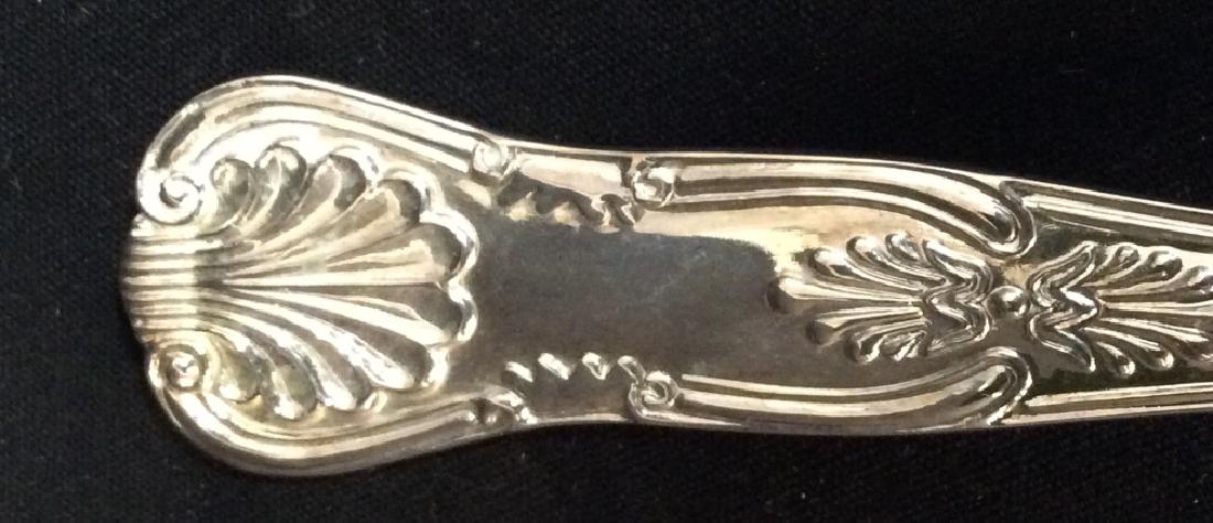 Silver Toned Fiddle Pattern Serving Spoon: Silver Toned Fiddle Pattern Serving Spoon, 13 in long , 2 1/4 in width of spoon, good condition, no marks, Silver Toned Tableware, Serving Spoons, Flatware, Fiddle PATTERN, Serving Ware, 5