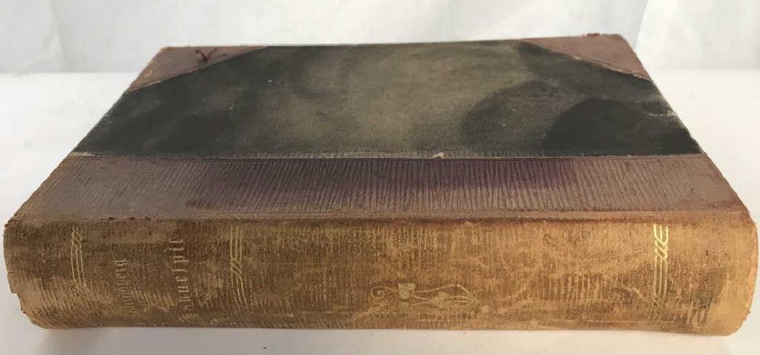 C. 1889 AUGUST STRINDBERG Antique Book of 3 Plays: Late 19th century leather bound book of 3 plays by AUGUST STRINDBERG. This book was published in 1889 and written in Danish. Title of book in Danish is ‘Tre Skuespil’ and includes the plays Mester