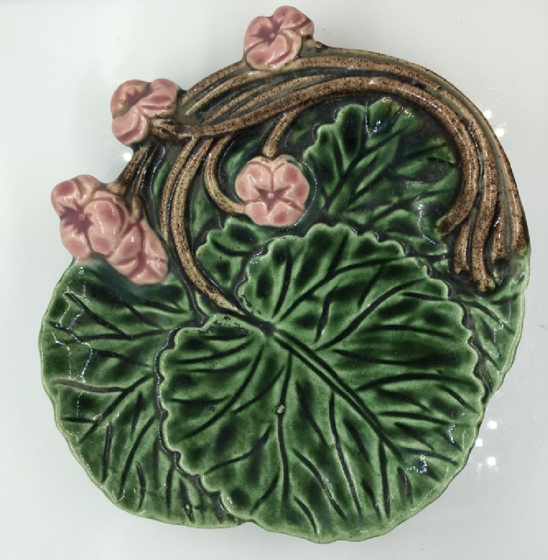 Vintage Signed Leaf Shaped Ceramic Dish