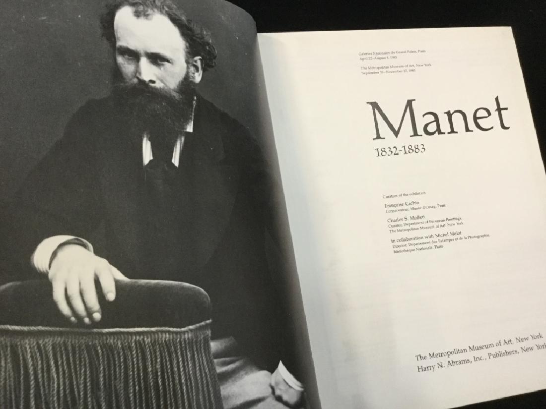 Lot 2 Coffee Table Art Books, Manet and Hopper: Lot 2 coffee table art books, one of Edward Hopper’s work in association with the Whitney Museum Of American Art. The other book is Of Edouard Manet’s work in association with the Metropolitan Mus
