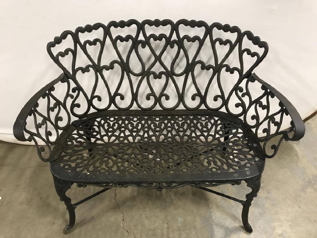 Vintage Cast Metal garden Bench