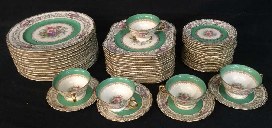 Antique Rosenthale Porcelain Dinner Service: Antique porcelain place settings, Dinner Service, Tableware, each marked for Rosenthale, Germany, Made in Germany, Pattern name Ivory, Set includes 11 dinner plates good condition diameter app 10.5 in