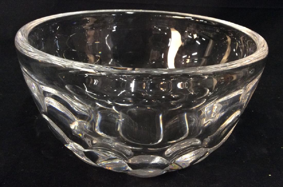 ORREFORS Cut Crystal Bowl: Underside of bowl is marked ORREFORS. Piece measures approx 8.5 inches wide, 5 inches tall. Orrefors Bowl, Crystal bowl, Cut Crystal bowl, fruit bowl, candy bowl, centerpiece. 6