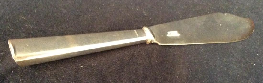 Sterling Silver Cake Knife: Sterling Silver Cake Knife, 11 3/8 in x 3 in, good condition, Hall hallmarked with Sterling, blade marked EPNS Made in England, Sterling Silver, Cake Knife, Tableware, Kitchenware, Cake, 5