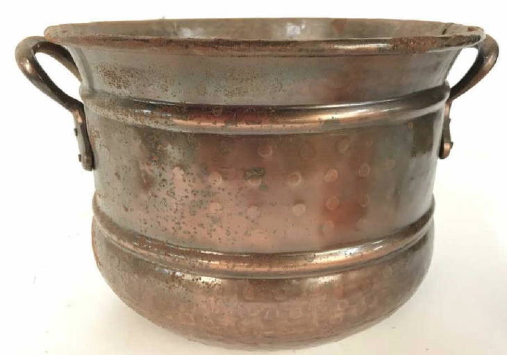 Smith & Hawken Copper Toned Metal Planter