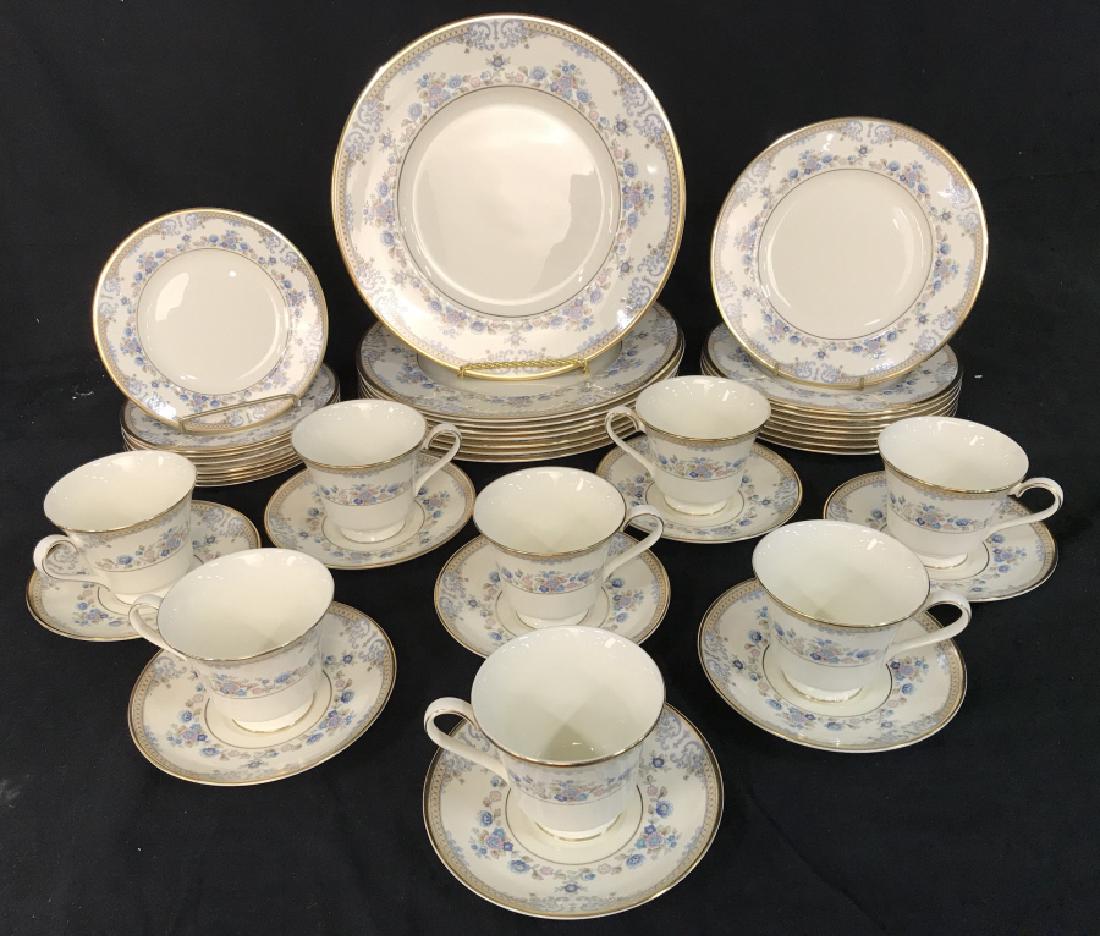 Set 40 Minton Avonlea Royal Doulton Dishes: Set 40 Minton Avonlea Royal Doulton Dishes, place setting for 8, dinner plates, salad plates, bread plates, cups and saucers, all marked on underside Avonlea Minton founded 1793 Fine Bone China, Made 