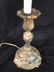 Art Nouveau Gilded Lamp w Metal Shade - 4