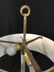Art Nouveau Gilded Lamp w Metal Shade - 8