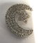 Rhinestone Moon Star Brooch Pin - 4