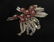 DUETTE Signed Red Rhinestone Brooch, Clip, Pendant - 4