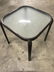 Outdoor Side Table W Textured Style Glass Top - 5