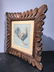 Rooster Print in Unique Carved Wood Frame - 4