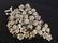 Signed Seed Pearl Rhinestone Brooch - 5