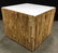 Unique Low Standing Bamboo Lined Stool