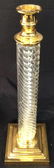 Grand Art Glass Candlestick - 2