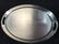Oversized Silver Toned Serving Tray - 6