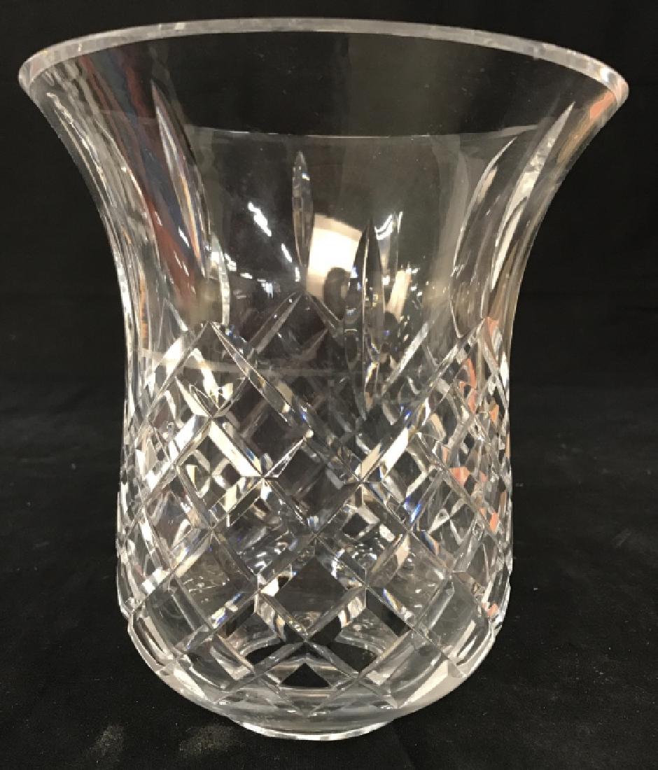 Vintage Pressed Glass Hurricane Urn: Vintage Pressed Glass Hurricane Urn, 7 in x 6 3/4 in, good condition, no hallmarks noted, Glassware, Kitchenware, Hurricane, Candle Shield, Tableware, 5