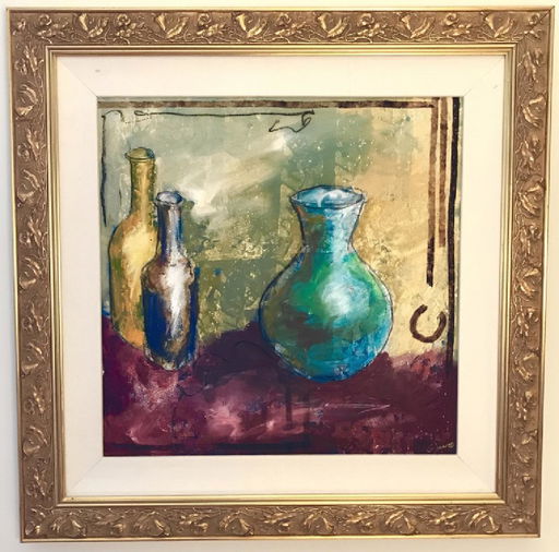 Original Signed G Juarez Still Life Oil Painting May 08 2019