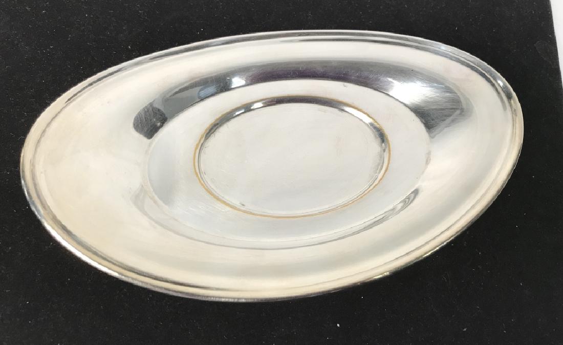Sheffield Silver Co Dish,: Sheffield Silver Co Dish, Underside marked Sheffield Silver Co., 9 3/8 x 6 in, good condition, Silver Toned Servingware, Kitchenware, tableware, Silver Toned Utensils, Platter, Butter Dish, Plate, 5
