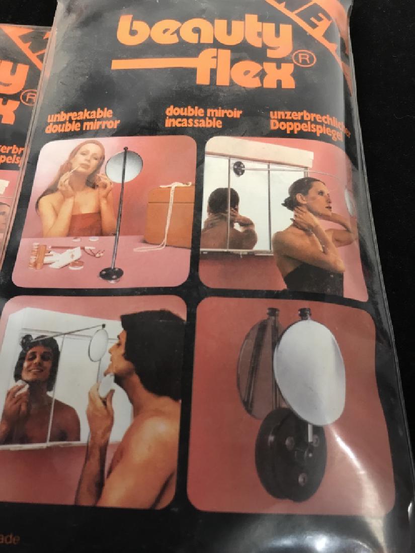 Vintage Beauty Flex Unbreakable Double Mirror: Vintage Beauty Flex unbreakable Double Mirror, in original packaging, Swiss made, package measure 8 in x 5 in, Swiss gadgetry, Bathroom Utensils, Mirror, Magnifying Mirror, 5