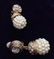 Women’s Costume Earrings, Rhinestone w Pearl Style - 2