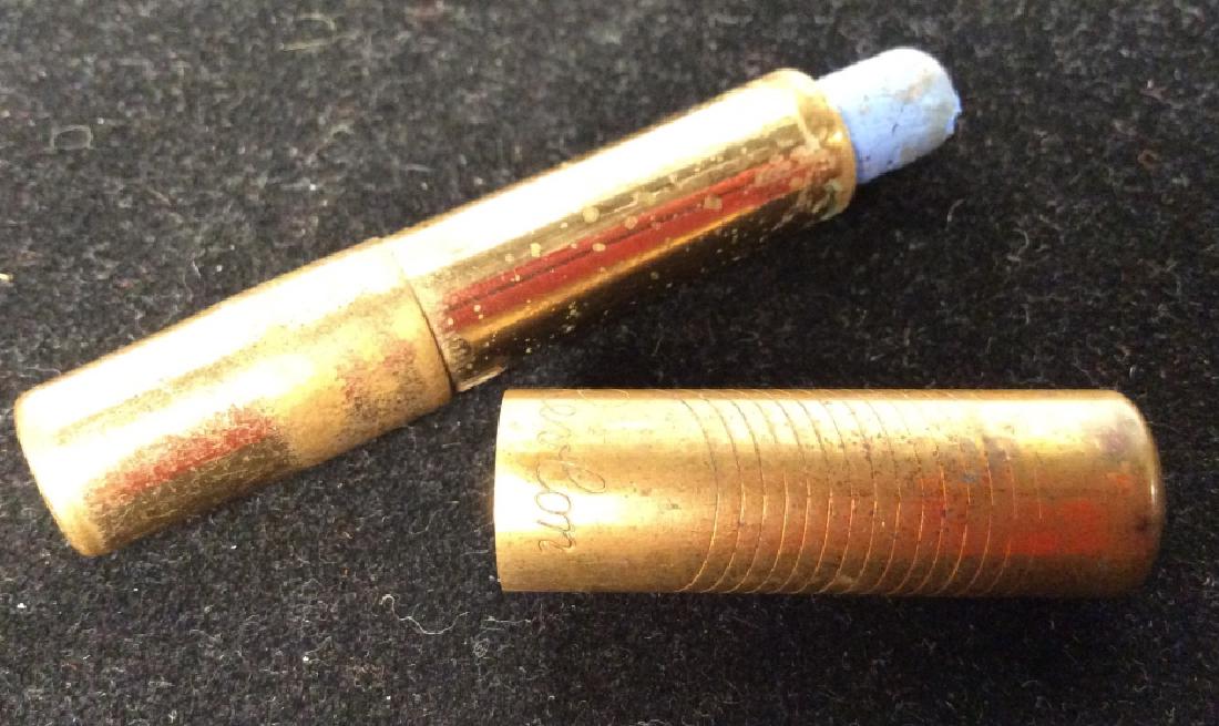 Vintage Revlon Eye Shadow: Vintage Revlon Eye Shadow, 2 3/8 in, in cylinder form, case marked revlon, Bottom marked blue, vintage ladies Makeup, Blue Eye Shadow, Ladies Accessories, Eye Shadow, 5